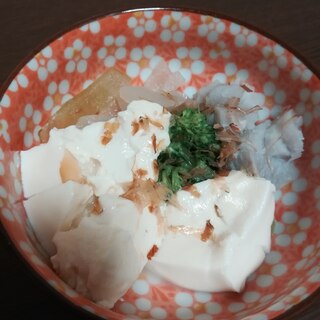 離乳食★大根ブロッコリーえびいもの鰹節豆腐